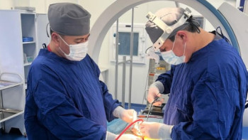 Фотография к новости: Шымкентте 35 күн комада жатқан науқас есін жиды