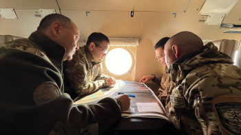 Фотография к новости: Үш өңір су тасқынына қарсы бірлескен шараларды күшейтті