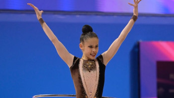 Фотография к новости: Гимнаст Ақмарал Ерекешева Грекиядағы турнирде алтын медаль жеңіп алды