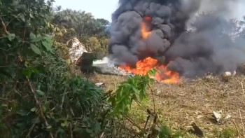 Фотография к новости: Колумбияда әскери ұшақ апатқа ұшырады