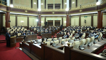 Фотография к новости: Астанада Парламент палаталарының бірлескен отырысы өтіп жатыр