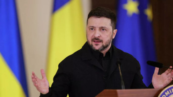 Фотография к новости: Зеленский АҚШ-пен Украинаның қауіпсіздігін нығайту туралы келісімге келгенін мәлімдеді