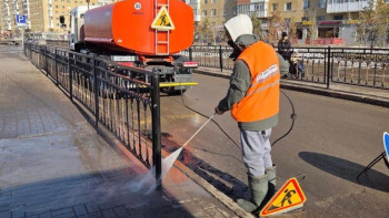 Фотография к новости: Астанада көктемгі жалпы тазалық жұмысы жүріп жатыр