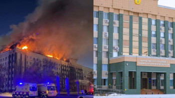 Фотография к новости: Өрттен кейін әкімдік қайта іске қосылды: Ақтөбеде жұмыс қалыпқа келді