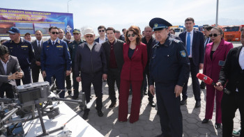 Фотография к новости: Аида Балаева Алакөлдің жазғы маусымға дайындығын тексерді