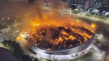 Фотография к новости: Бразилияда қазақстандық спортшылар өнер көрсеткен стадион өртенді