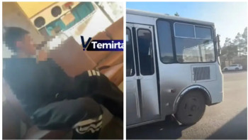 Фотография к новости: Теміртауда автобус жүргізушісі жолаушыға тамақ үшін тап берді