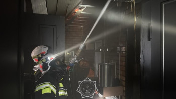 Фотография к новости: Шымкентте дәмхана өртенді