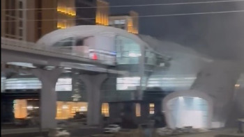 Фотография к новости: Астанадағы LRT станциясында өрт шықты
