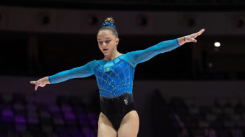 Фотография к новости: Гимнаст Эвелина Ежова Ташкенттегі Challenge Cup турнирінде топ жарды