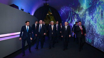 Фотография к новости: ЕАЭО-ға мүше мемлекеттер басшылары форумы аясындағы көрмені тамашалады