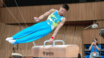 Фотография к новости: Спорттық гимнастикадан Challenge Cup кезеңі: Зейнолла Идрисов – күміс медаль иегері