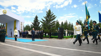 Фотография к новости: Мемлекет басшысы елордада Ту көтеру рәсіміне қатысты