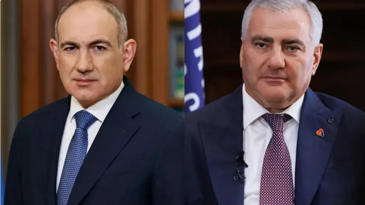  Никол Пашинян мен Самвел Карапетян. Фото: armenpress.am