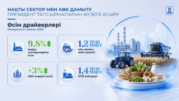 Фотография к новости: Қазақстанда жасалған: ішкі өндіріс халықты жұмыспен қамтып, нарықтағы бағаның тұрақтылығын қамтамасыз етуде