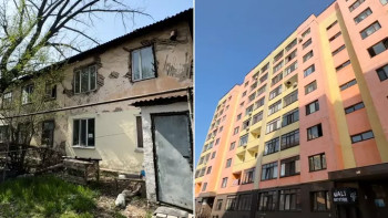 Фотография к новости: Алматыда тозығы жеткен 54 үйдің тұрғындары жаңа пәтерге көшірілді