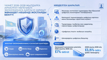 Фотография к новости: Көлеңкелі экономикамен күрес: Үкімет 53 іс-шараны қамтитын жоспарды бекітті