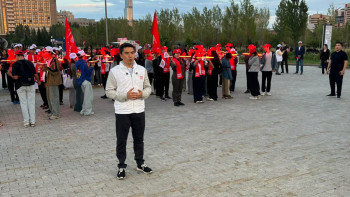 Фотография к новости: Қазақстан халық партиясы сайлауалды үгіт-насихаттың басталуына орай акция өткізді