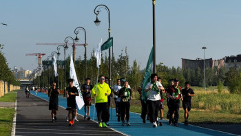 Фотография к новости: «Baitaq Run Fest»: Жасылдар партиясы сайлауалды үгіт-насихат науқанын эко-марафонмен бастады