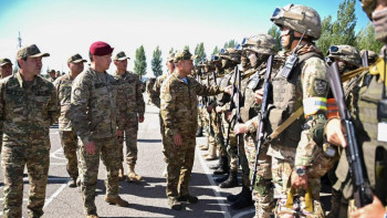 Фотография к новости: Ақмола гарнизонында жауынгерлік әзірлік тексерілді: Әскерилерге қандай міндет қойылды?