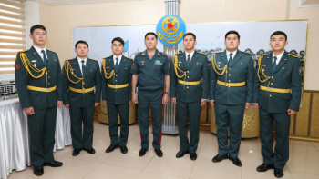 Фотография к новости: Ұлттық ұлан Түркияда білім алған алты жас офицермен толықты