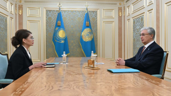 Фотография к новости: Президент Қауіпсіздік Кеңесі Төрағасының орынбасары Аида Балаеваны қабылдады