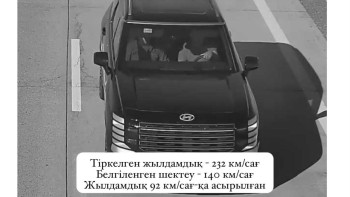Фотография к новости: Бейнекамералар жүргізушілердің жылдамдық режимін қалай бұзатынын көрсетті