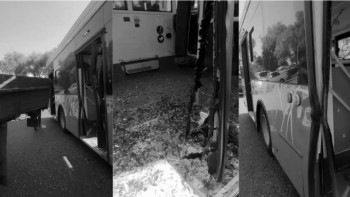 Фотография к новости: Алматыда автобус жол апатына ұшырады