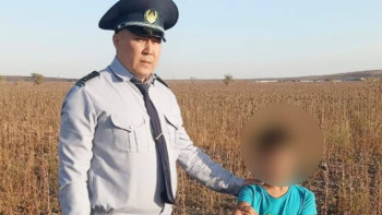 Фотография к новости: Абай облысында жоғалған 7 жасар бала ауыл шаруашылығы алқабынан табылды