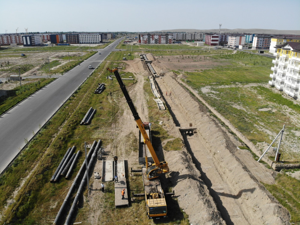 Таразда жылу құбырлары жөнделіп жатыр