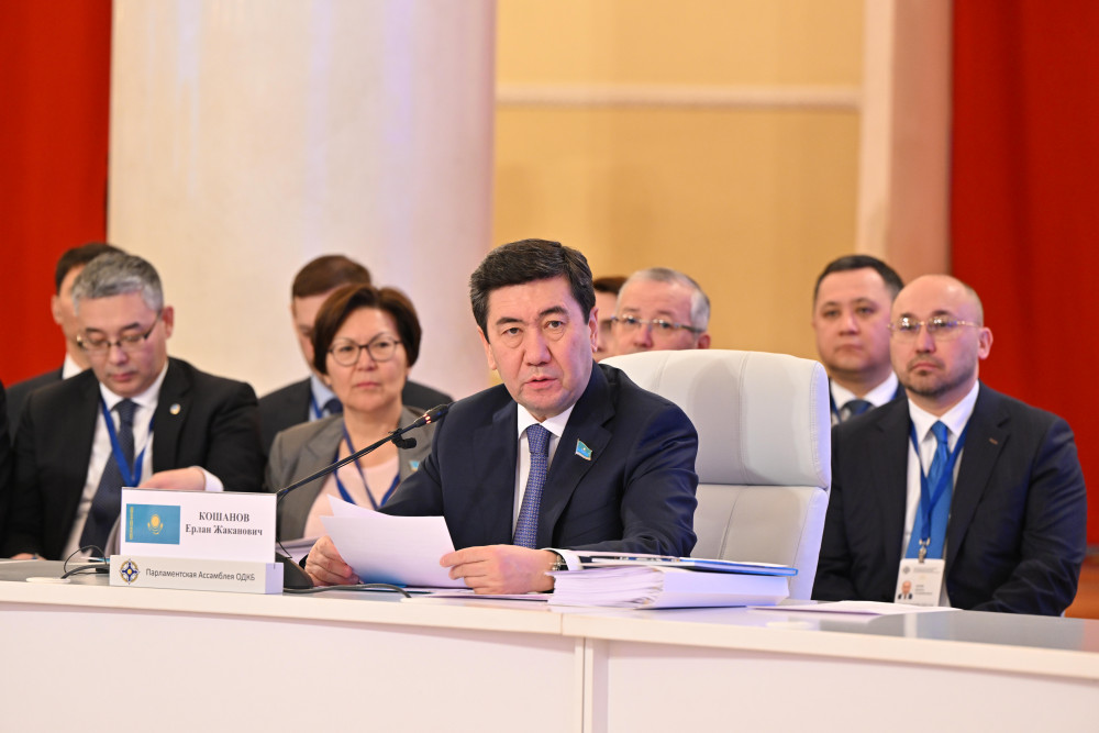 Мәжіліс төрағасы ҰҚШҰ Парламенттік Ассамблеясының кезекті отырысына қатысты