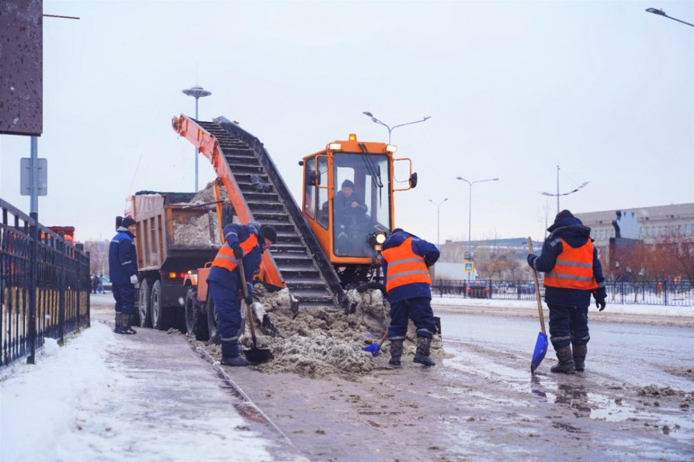 Астанадан 62 мың текше метрге жуық қар шығарылды