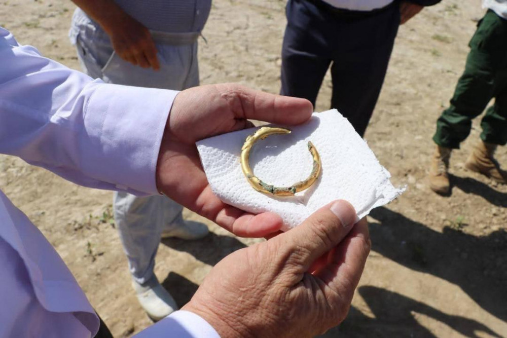 Түркістанда  су астынан ежелгі жәдігерлер табылды