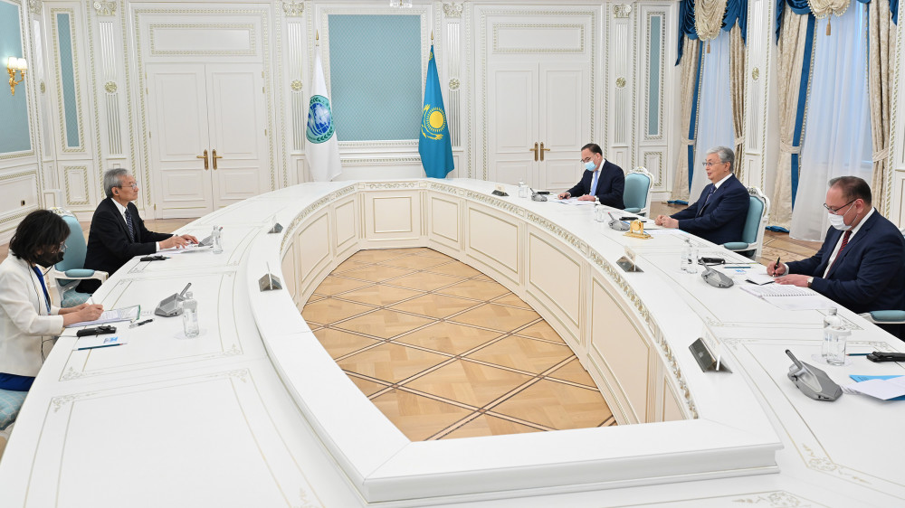 Президент Қасым-Жомарт Тоқаев ШЫҰ-ның Бас хатшысы Чжан Минді қабылдады