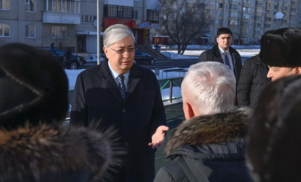 Мемлекет басшысы Степногорск қаласындағы аулалардың бірінде болды