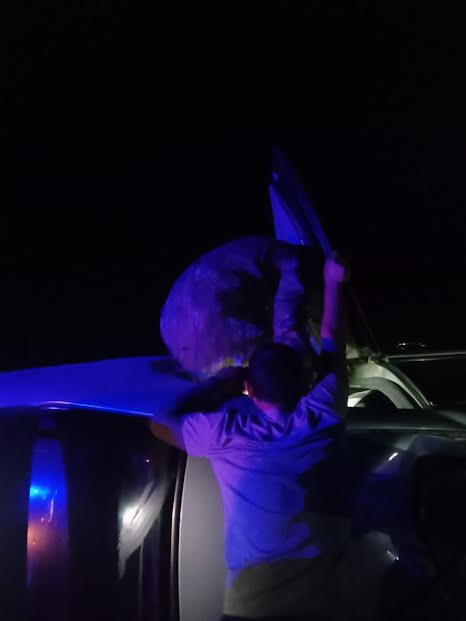 Ұландық жауынгерлер жол апатынан зардап шеккен адамды құтқарды