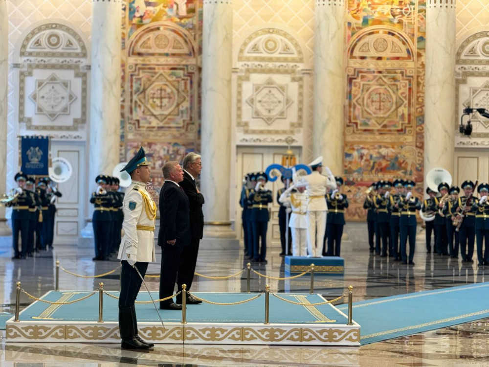 Тоқаев Ақордада Иордания Королін қарсы алды