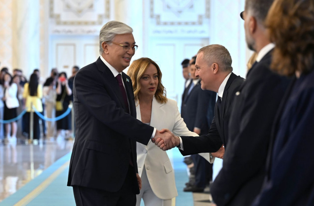 Ақордада Италия премьер-министрін салтанатты түрде қарсы алды