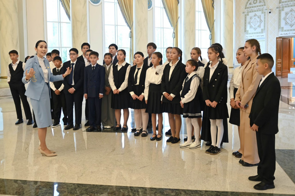 "Ақорда" резиденциясында балаларға экскурсия ұйымдастырылды