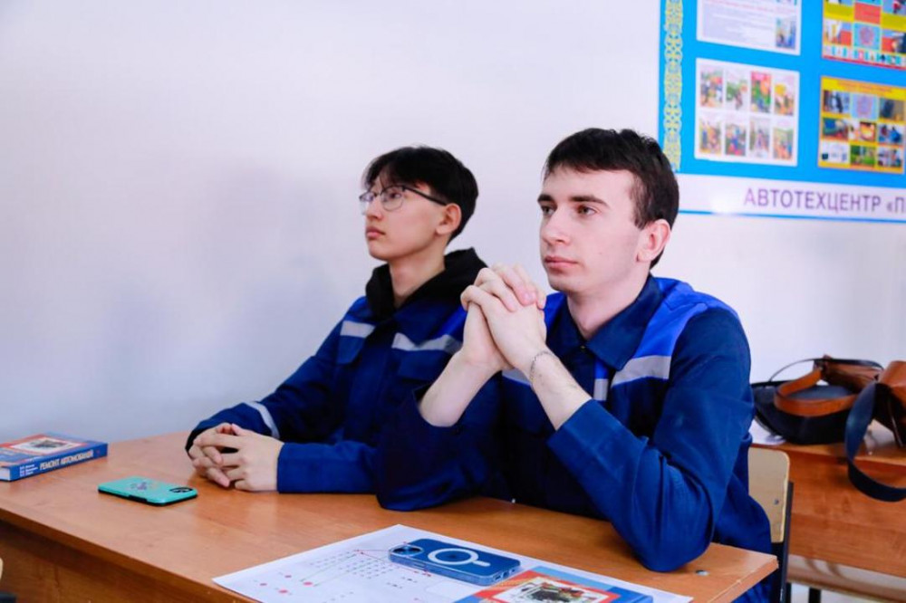 Астанадағы автотехникалық орталықта студенттер үшін оқу кабинеті ашылды