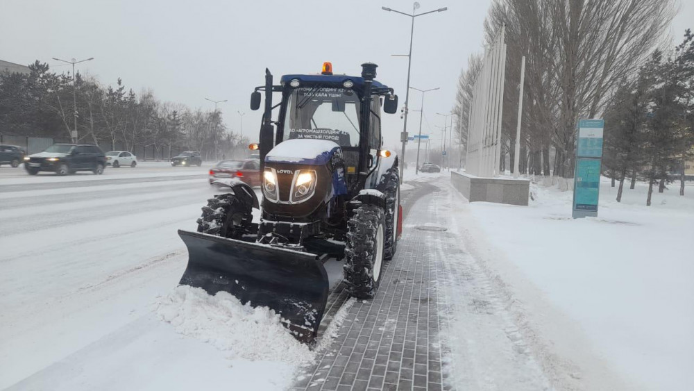 Астанадан 3,3 млн текше метрден астам қар шығарылды