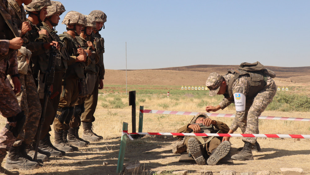 Түркістан облысында әскери қызметшілер шеберліктерін жетілдірді