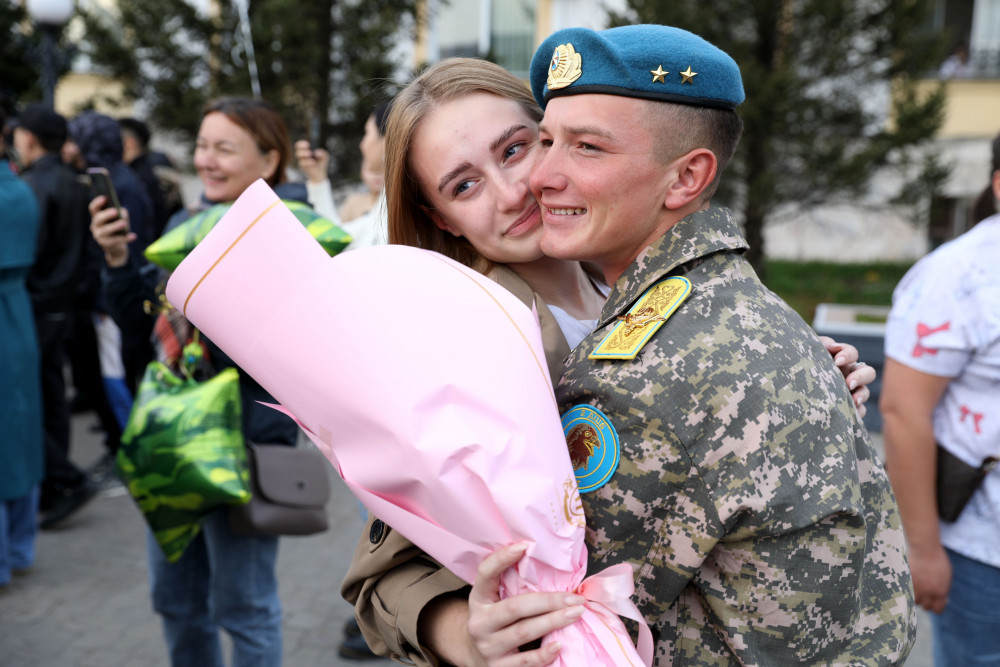 Әскери борышын өтеген десантшылар Астанаға келді