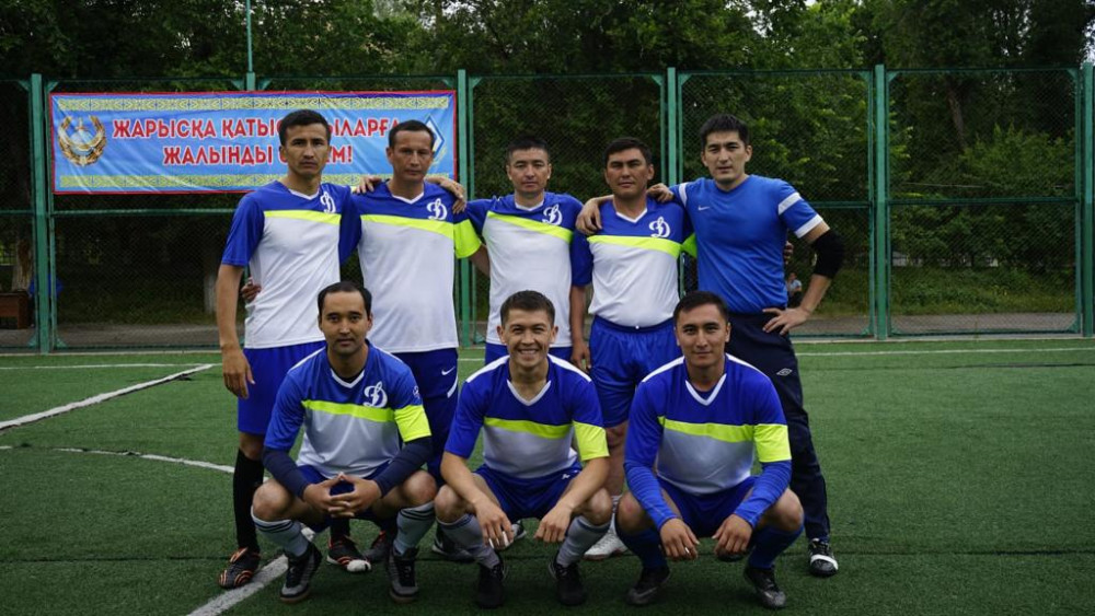 Жамбылдық полицейлер арасында шағын футболдан турнир өтті