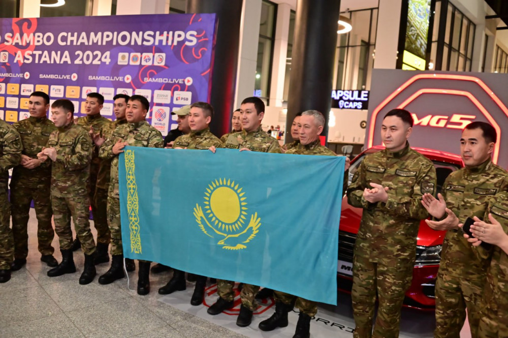 Елордада дзюдодан әлем чемпионатының күміс жүлдегерін қарсы алды