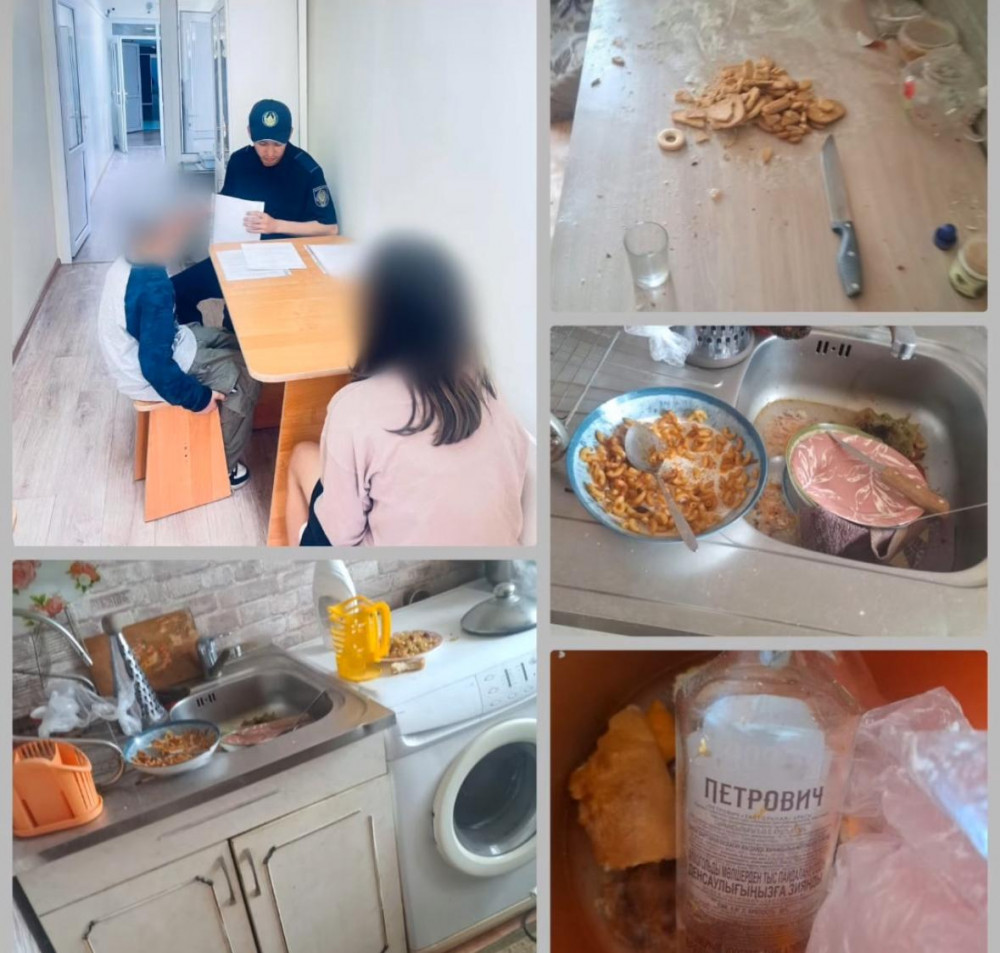 "Демалысын тойлады". Әйел балаларын екі күн қараусыз қалдырған