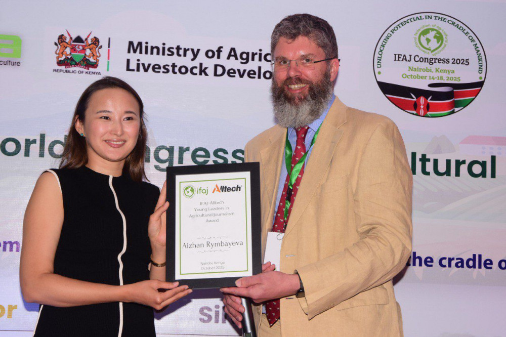 Қазақстандық журналист әлемнің үздік жас агрожурналистерінің қатарына кірді
