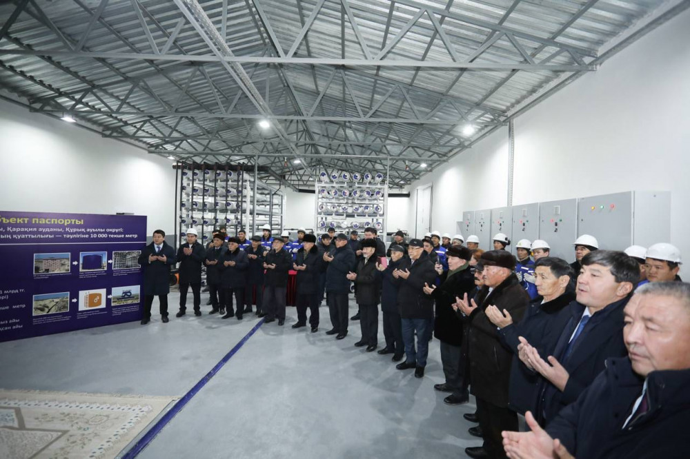 Құрық ауылында жаңа су тұщыту зауыты іске қосылды