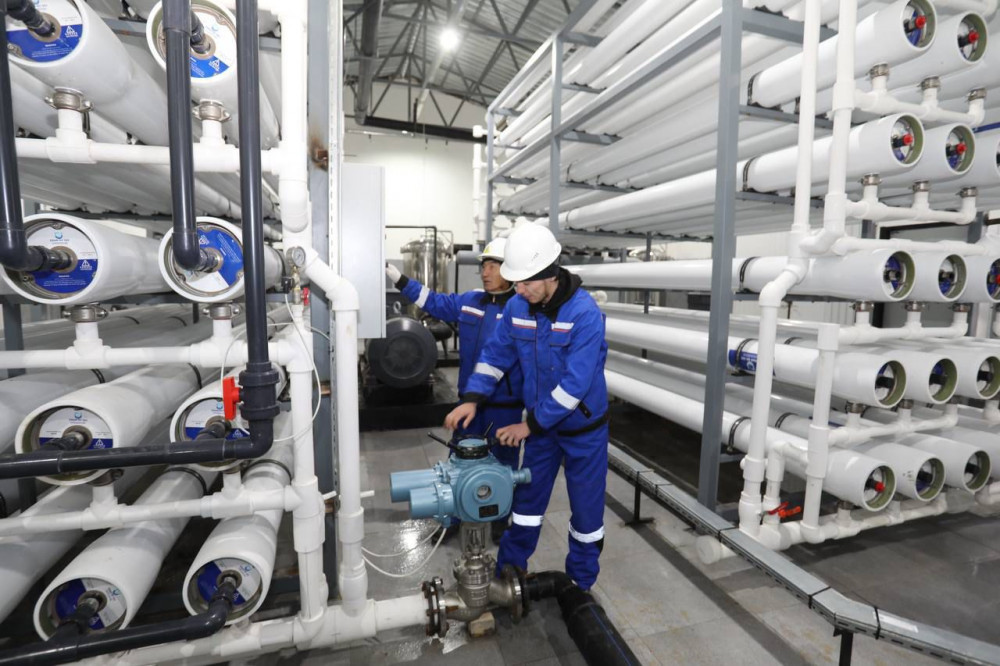 Құрық ауылында жаңа су тұщыту зауыты іске қосылды