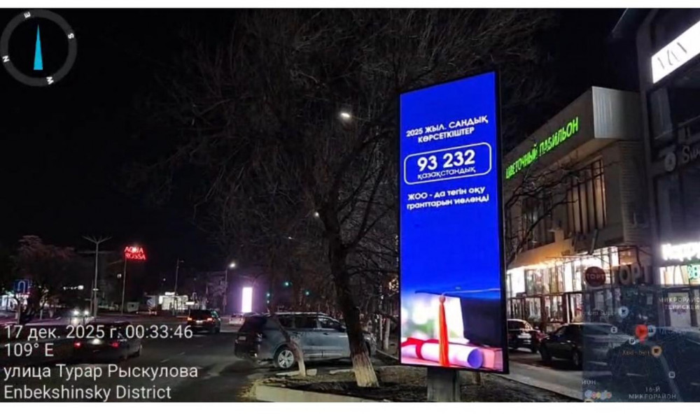Ел өңірлерінде мемлекеттік жобалар мен жетістіктер LED-экрандарда көрсетіле бастады